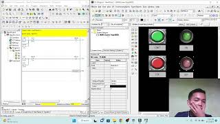 PLC Omron CX-Programmer dan CX-Designer START STOP (ON OFF)