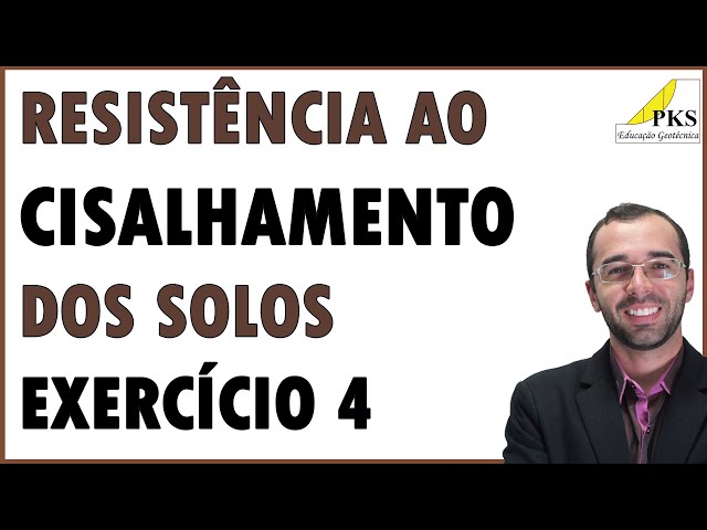 Lista de exercícios de resistência ao cisalhamento dos solos