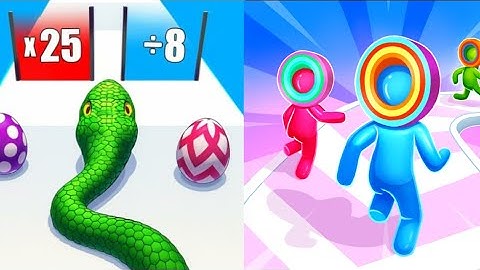 Snake Run Race–Can We Reach Level 9999? Biggest Snake EverLayer Man 3D - MAX LEVEL Gameplay! 