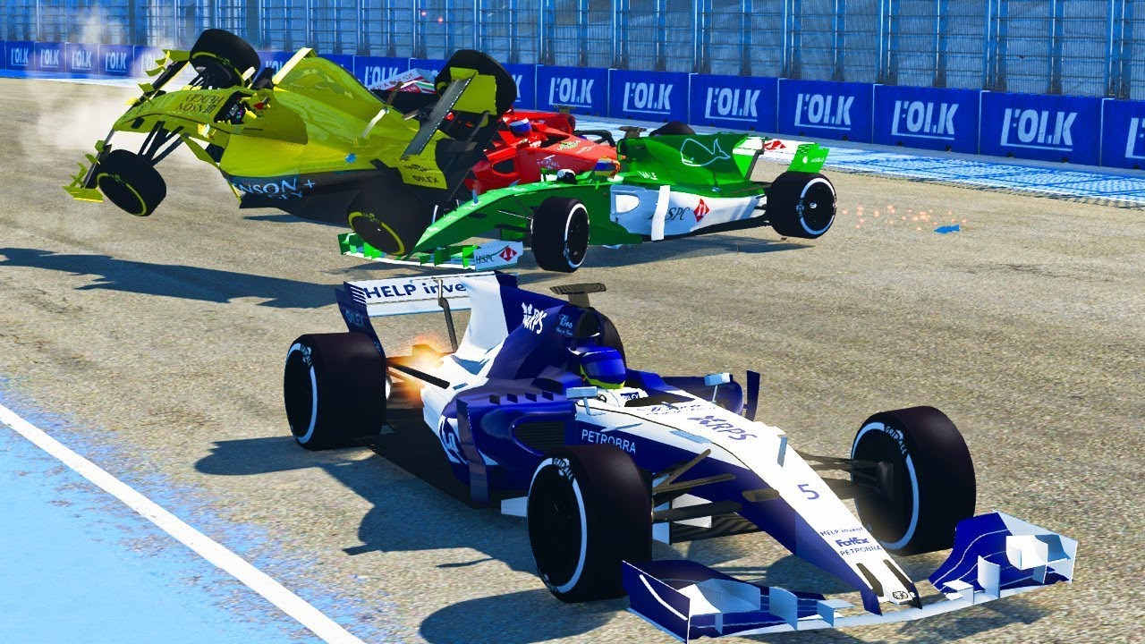 YARIŞ OYUNLARI | KAZALAR VE EFSANE ANLAR DERLEMESİ #1 FORZA HORİZON 4  THE CREW 2 ...