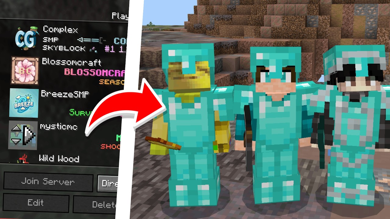 Top 5 Survival SMP Servers For Minecraft Bedrock 26.13! - Server IPs ...