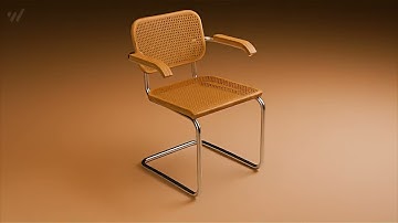 Cesca Chair – 3D Product Animation | Blender | 3D furniture (Knoll-Inspired)