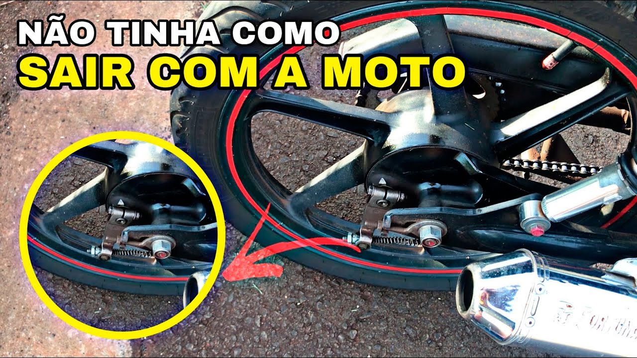 RODA DA MINHA MOTO TRAVOU! RESOLVIDO