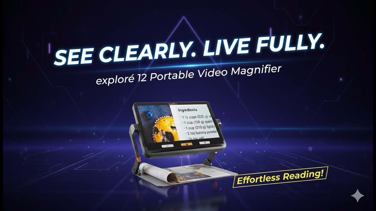 Explorer Magnifier explorē 12 Portable Video Magnifier Review Worth It for Low Vision ...