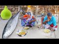 TUNA FISH curry with bottle gourd cooking by our santali tribe grandmaa for lunch