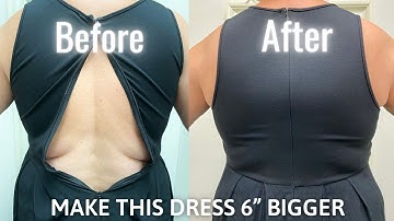 How to Make Dress Bigger by Adding Fabric