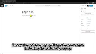 2.How to Create and Edit a Page with WordPress Editor - PDF Viewer Nova Tutorial (WordPress Editor)