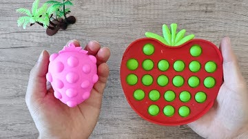 New Strawberry Pop It Unboxing 2021 - 3D Pop It Fidget Toy