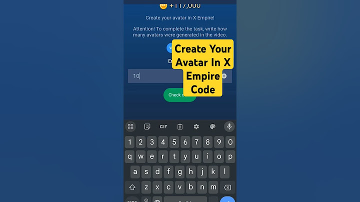 create your avatar in x empire video code