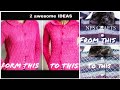 2 awesome DIY Sweater Embroidery | How to make old sweater new and Beautiful | Sweater Design