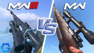 Kar98k - Modern Warfare 3 vs Modern Warfare 2019 | Gun Comparison