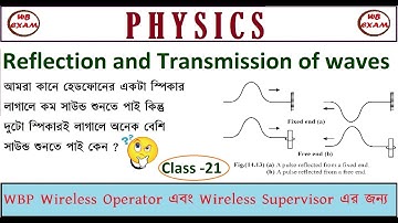 WBP Wireless Operator & supervisor Physics Class | Reflection and Transmission of Waves| Class - 21