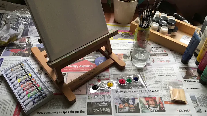 Paint: Pictures of my process - The first painting...