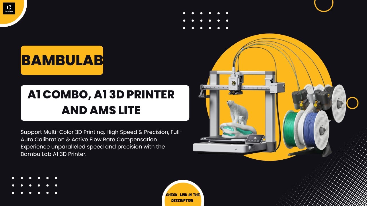 Bambu Lab A1 Combo | Professional Quality Multi Color Precision 3D ...