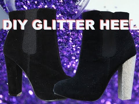 DIY Glitter Heels!! - YouTube
