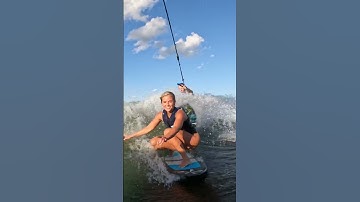 Barreled 🌊 #wakesurfing #wakesurf #surf #boat #fishing