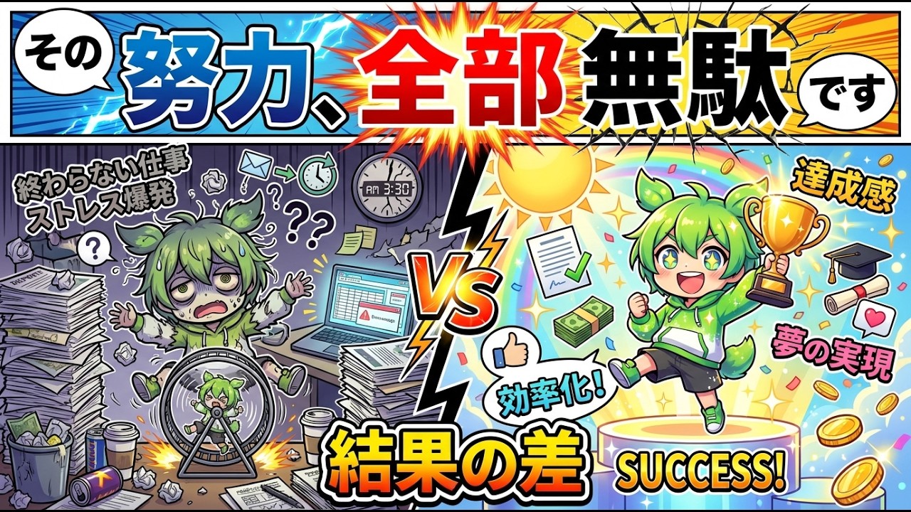 無駄な努力はやめて最短距離で結果を手にいれるのだ！【本要約】