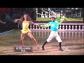 Karina Smirnoff and Victor Espinoza dancing Salsa on DWTS 9 14 15