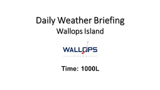 Daily Wallops Island Extended Weather Briefing May 2nd 2024
