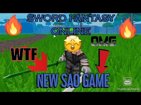 Brand New Sword Art Online Game Sword Fantasy Online Youtube - roblox sword art online fantasy hack