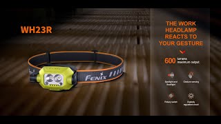 Fenix WH23R Gesture Sensing Rechargeable Work Headlamp Senter Kepala