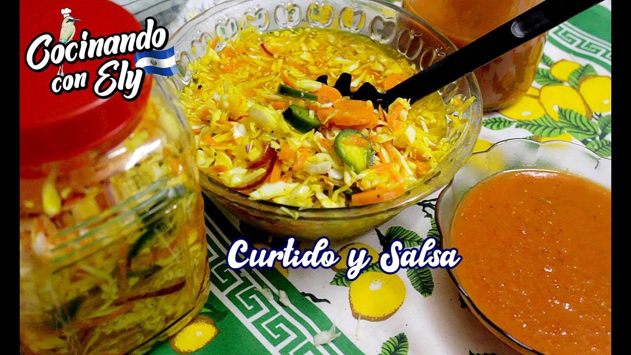 Preparando el Delicioso CURTIDO Y SALSA PARA PUPUSAS YouTube