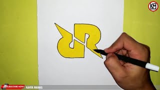 Cara Menggambar Logo RRQ ESPORT