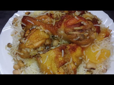 Плов из курицы. Азербайджанская кухня.( дошямя плов).