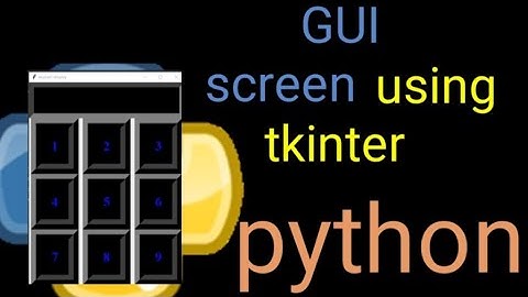 GUI SCREEN(DISPLAY+KEYBOARD) using tkinter