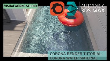 HOW TO MAKE WATER MATERIAL FOR SWIMMING POOL - CORONA RENDERING TUTORIAL