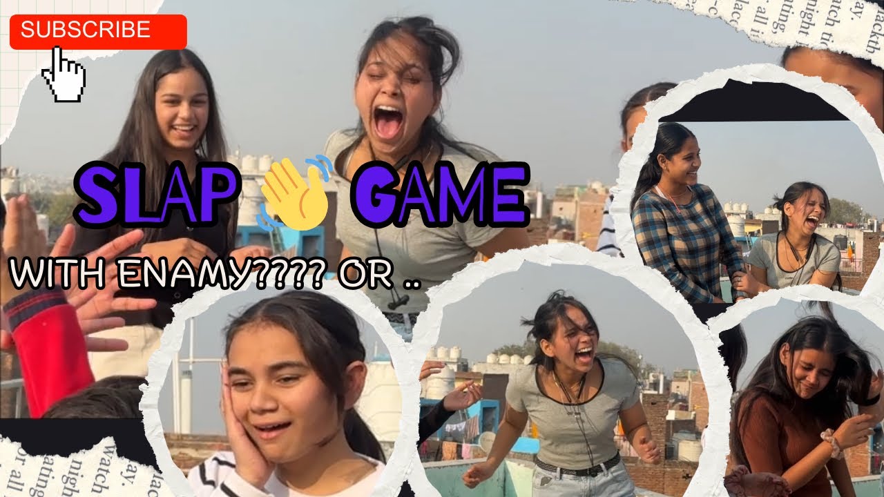 Guess the winner before the last slap 😂🔥……  gaal laal bhokal…. 👇 COMMENT who won according to you 😂🔥