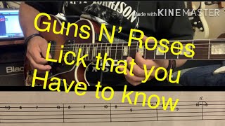 Slash lick - new lick you should know with tab