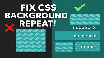 CSS background-repeat property tutorial: repeat-x, no-repeat, space & round