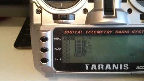 Taranis channel programming