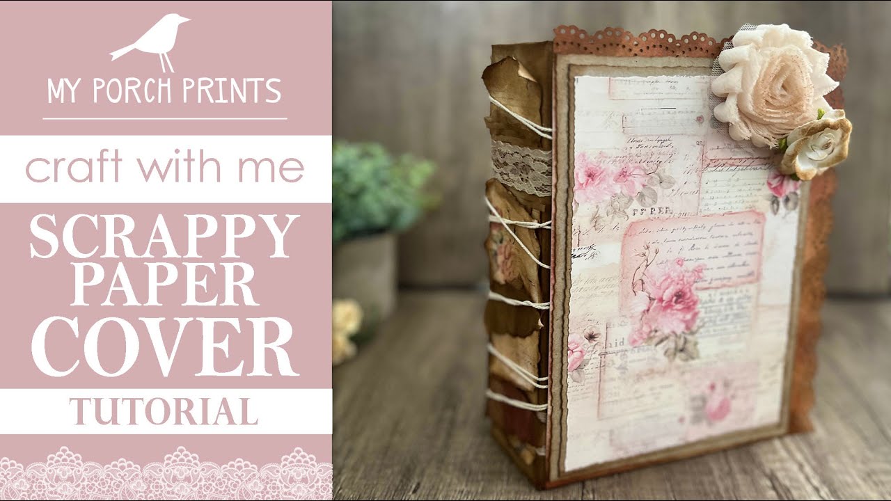 SCRAPPY PAPERS GRUNGE JOURNAL COVER | Look Alike String Spine | My ...