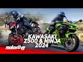Test kawasaki z 500 et ninja 500  motorlive