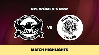 NPL Women&#39;s NSW Round 8 Highlights – Gladesville Ravens v Northern Tigers