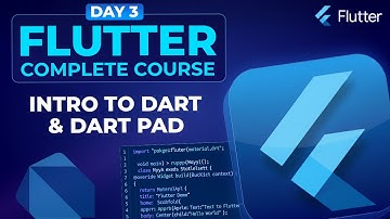 Introduction to Dart & Dart Pad - Flutter Course for Beginners #3