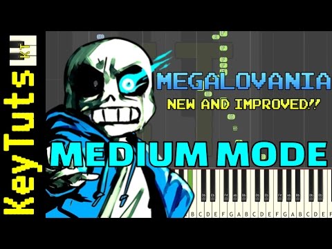 NEW AND IMPROVED Learn To Play Megalovania From Undertale Medium Mode 
