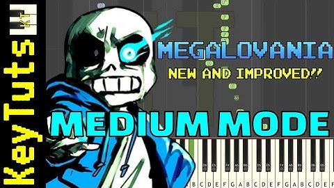 NEW AND IMPROVED - Learn to Play Megalovania from Undertale - Medium Mode