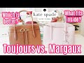 Kate Spade Toujours vs. Margaux | Comparing the Medium Toujours and Margaux Satchels | What Fits?