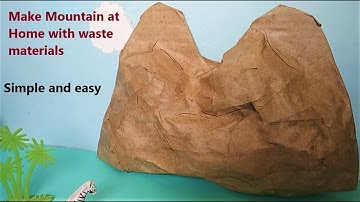 How to make 3D Mountain with waste materials at home | Simple and easy