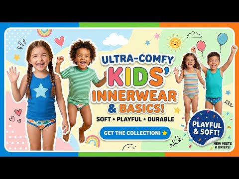 Kids Innerwear | Vests | Briefs | Panties | Camisoles | Soft & Comfy