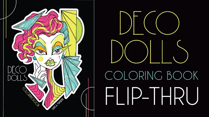 Deco Dolls Coloring Book Flip Through