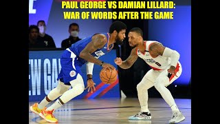 Damian Lillard \& Paul George: Post-Game Battle on Social Media