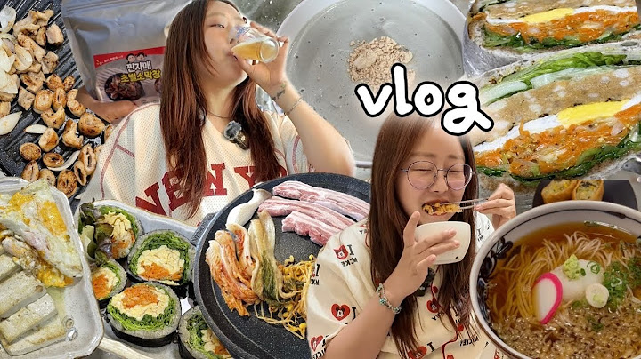 [먹방vlog] 취해서 먹는 짜파게티란?=❤️ feat.춘천여행을 곁들인..(짜파게티,삼겹살,콩국수,차돌삼합,찐자매막창,어향가지,당근라페,샌드위치,김밥) 먹방브이로그