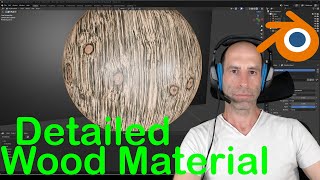 Detail Holz Material – Erstellung, Einfügen im Asset Browser – Blender 4.4 – (Erstellungsprozess)
