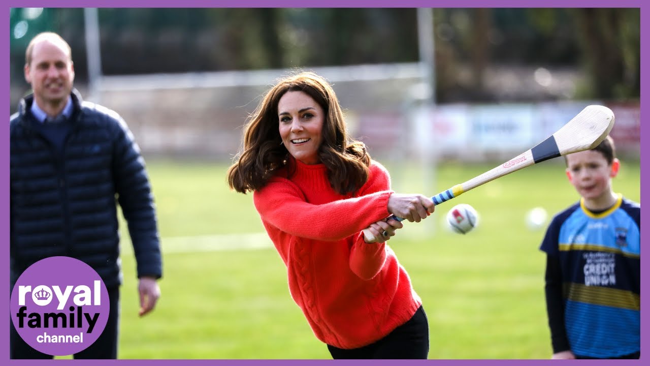 William and Kate go Head-to-Head as they get a Taste of Gaelic Sport