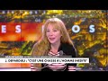 Ref:tgTtFOdOPiQ Invit�e sur cnews, julie depardieu d�nonce une �chasse � l homme in�dite�.