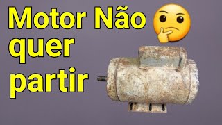 Motor elétrico não quer dar partida veja que descobrir?